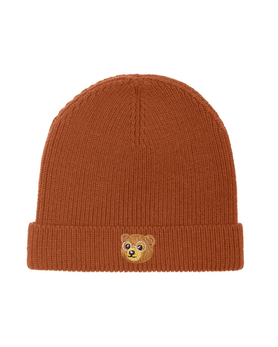 Accessoires Baron Filou | Fw23 Geborduurde Wollen Muts Pumpkin Spice