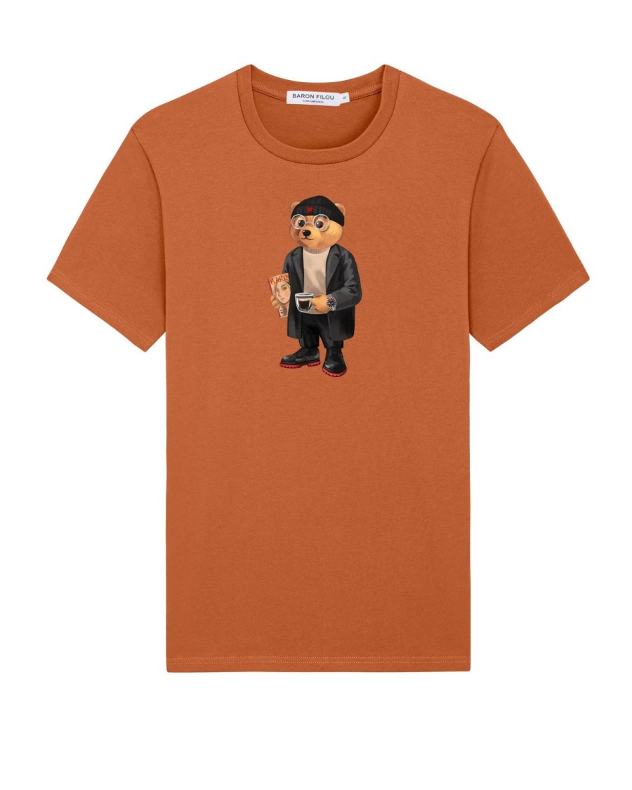 Mannen Baron Filou | Fw23 Biologisch T-Shirt Filou Lv., Pumpkin Spice