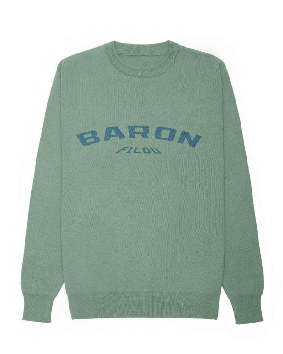 Mannen Baron Filou | Fw23 Biologisch Gebreide Trui Baron Filou, Matcha Latte