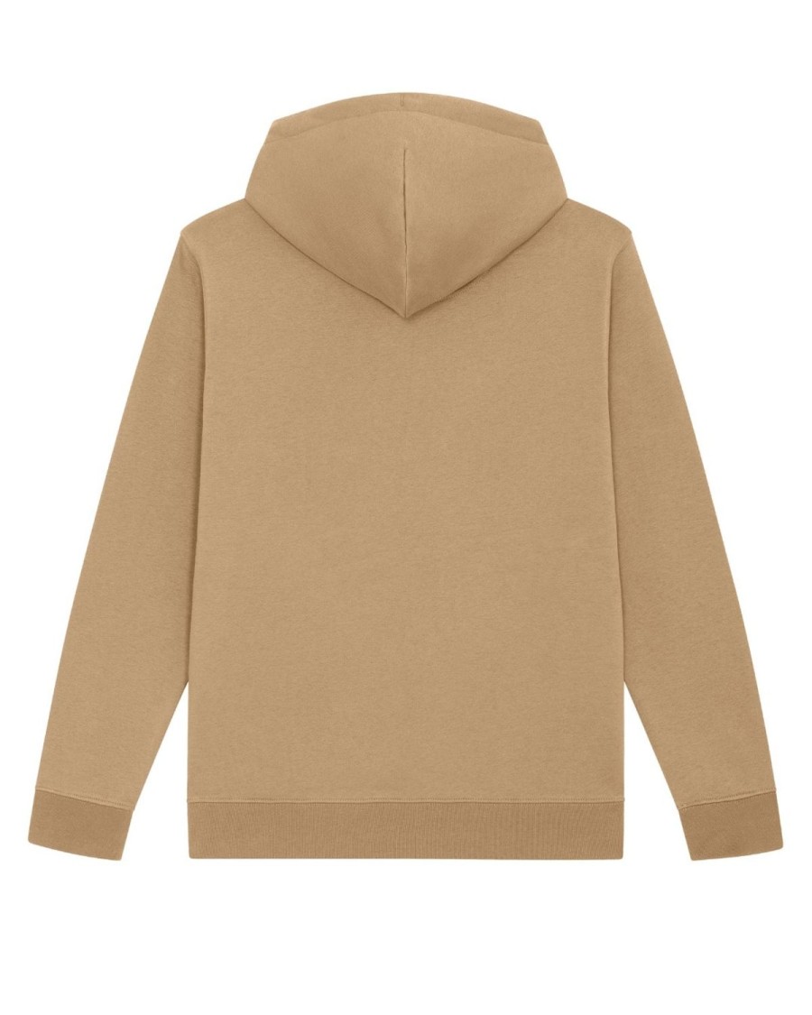 Mannen Baron Filou | Fw23 Biologische Hoodie Filou Lxxi., Geborstelde Binnenkant, Licht Hazelnootkleurig