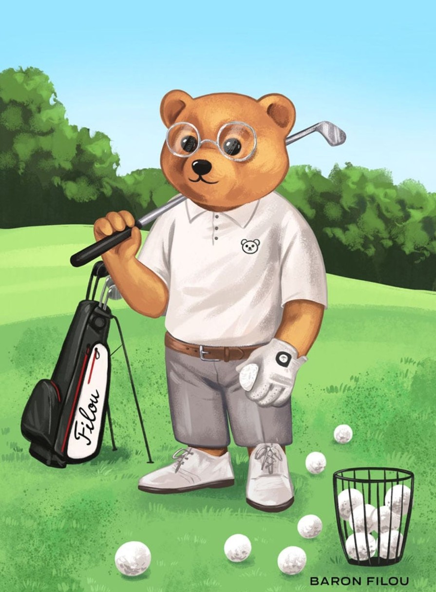 Accessoires Baron Filou | Poster Filou "De Golfer"