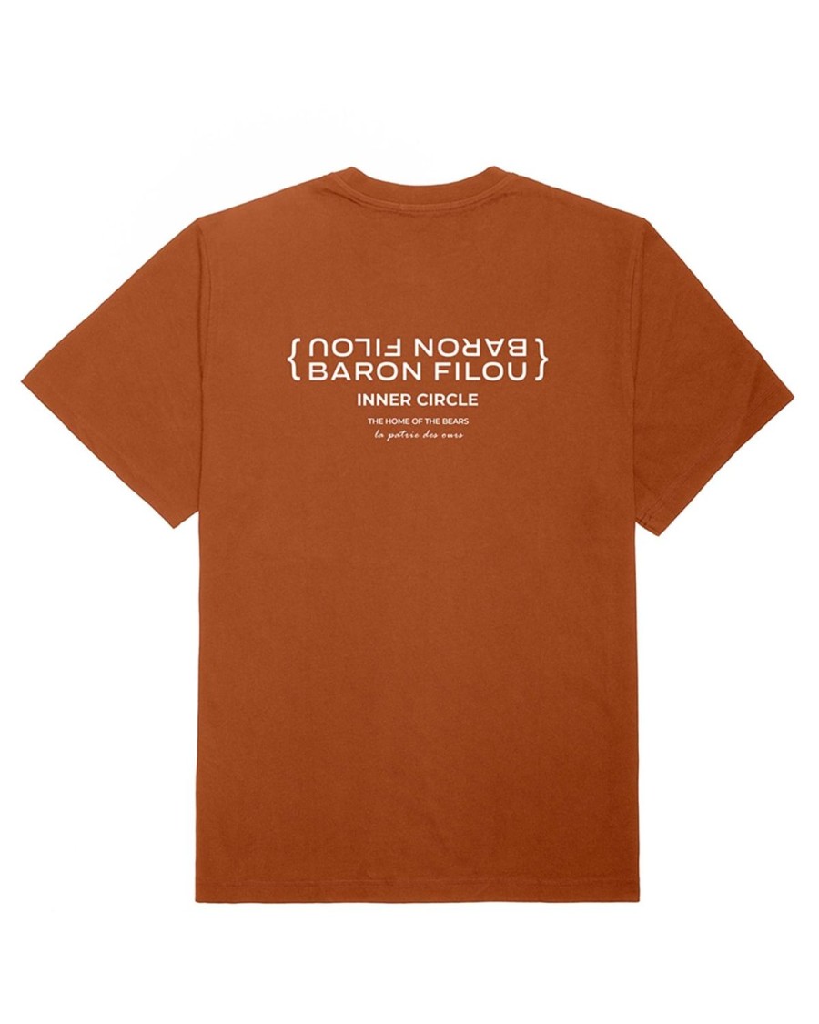 Dames Baron Filou | Fw23 Biologisch Oversized T-Shirt Inner Circle Inner Circle, Pumpkin Spice