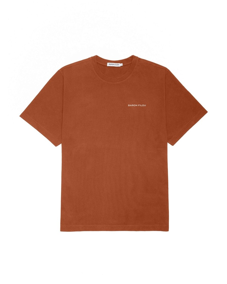 Dames Baron Filou | Fw23 Biologisch Oversized T-Shirt Inner Circle Inner Circle, Pumpkin Spice