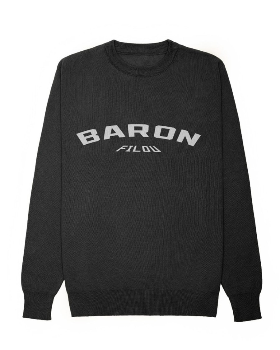 Mannen Baron Filou | Fw23 Biologisch Gebreide Trui Baron Filou Baron Filou, Zwart