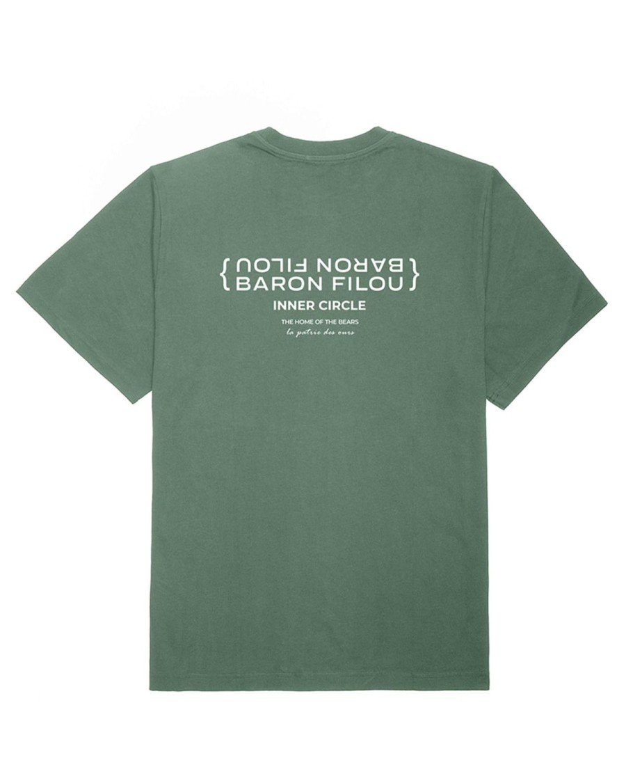 Dames Baron Filou | Fw23 Biologisch Oversized T-Shirt Inner Circle Inner Circle, Matcha Latte