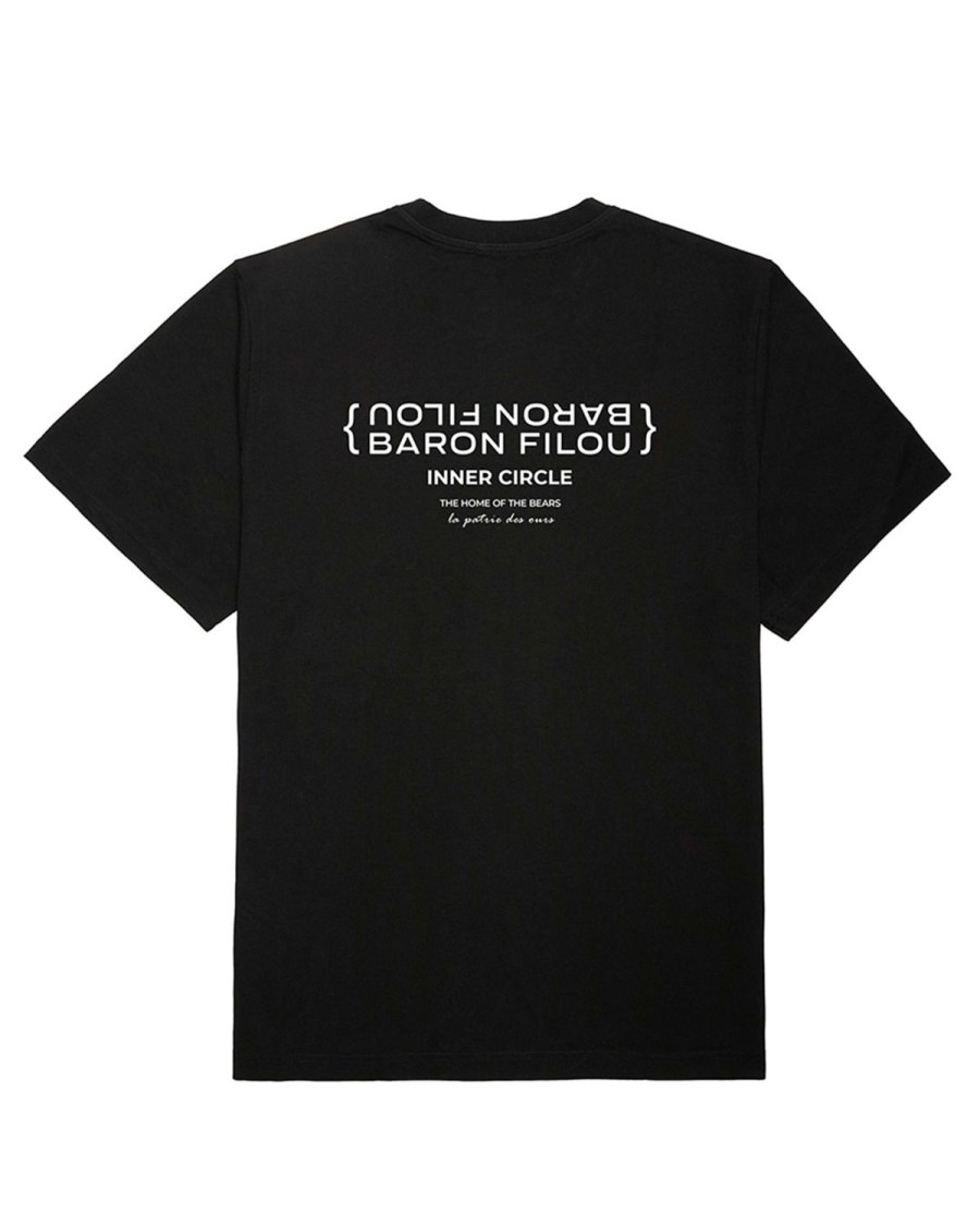 Dames Baron Filou | Fw23 Biologisch Oversized T-Shirt Binnenste Cirkel, Zwart